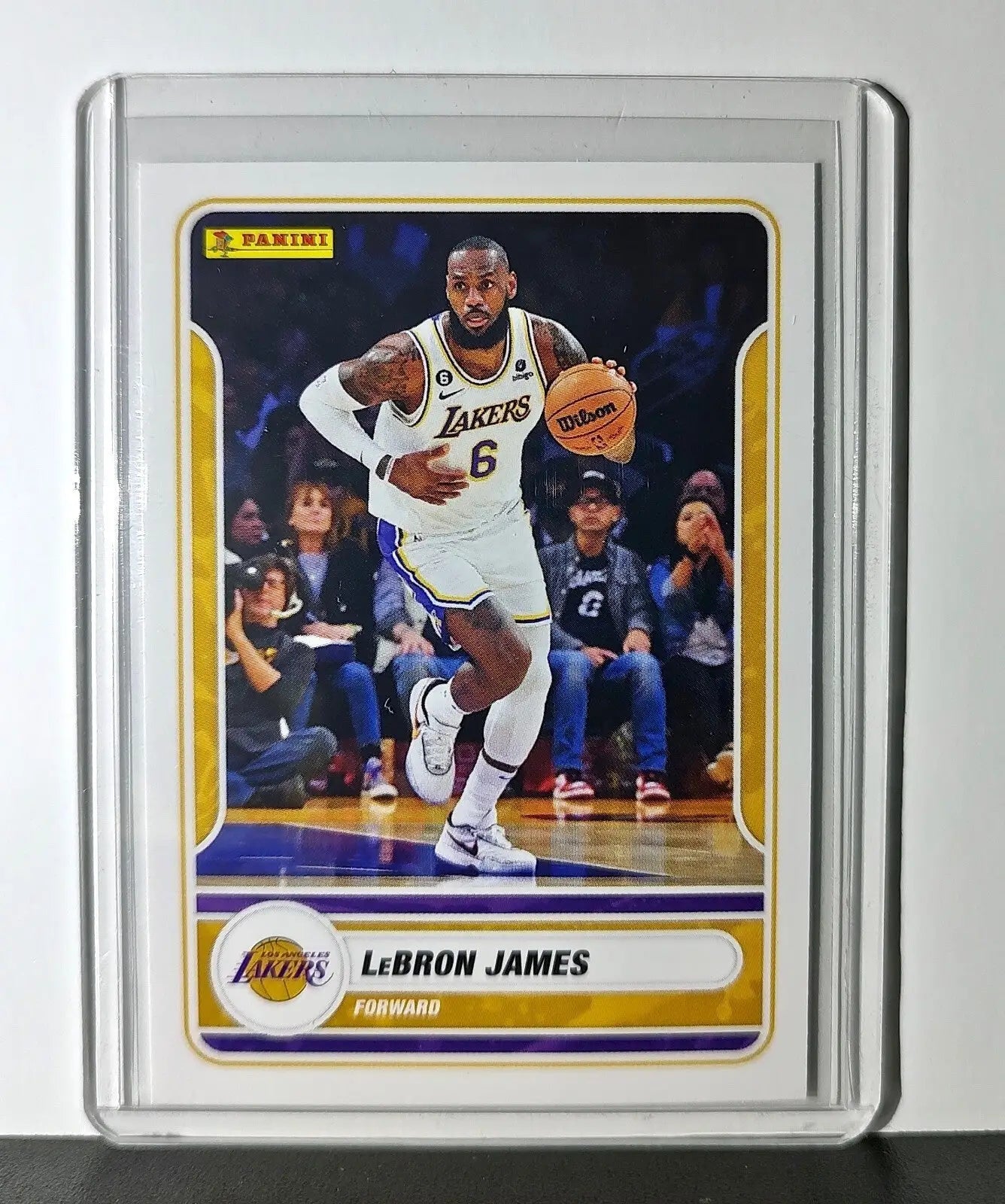 Lebron James 2023-24 Panini NBA #2 Sticker Card Los Angeles Lakers - Basketball Card Single