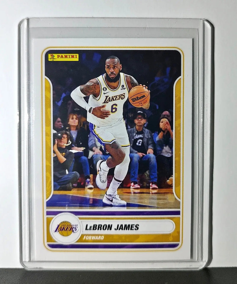 Lebron James 2023-24 Panini NBA #2 Sticker Card Los Angeles Lakers - Basketball Card Single