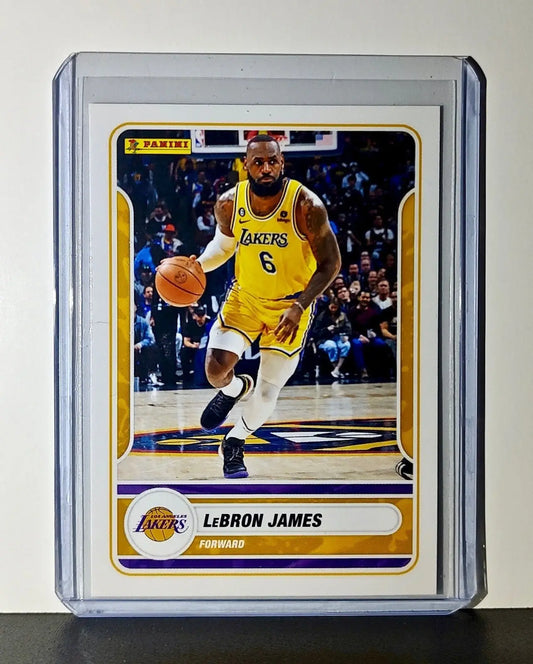 Lebron James 2023-24 Panini NBA #93 Sticker Card Los Angeles Lakers - Basketball Card Single