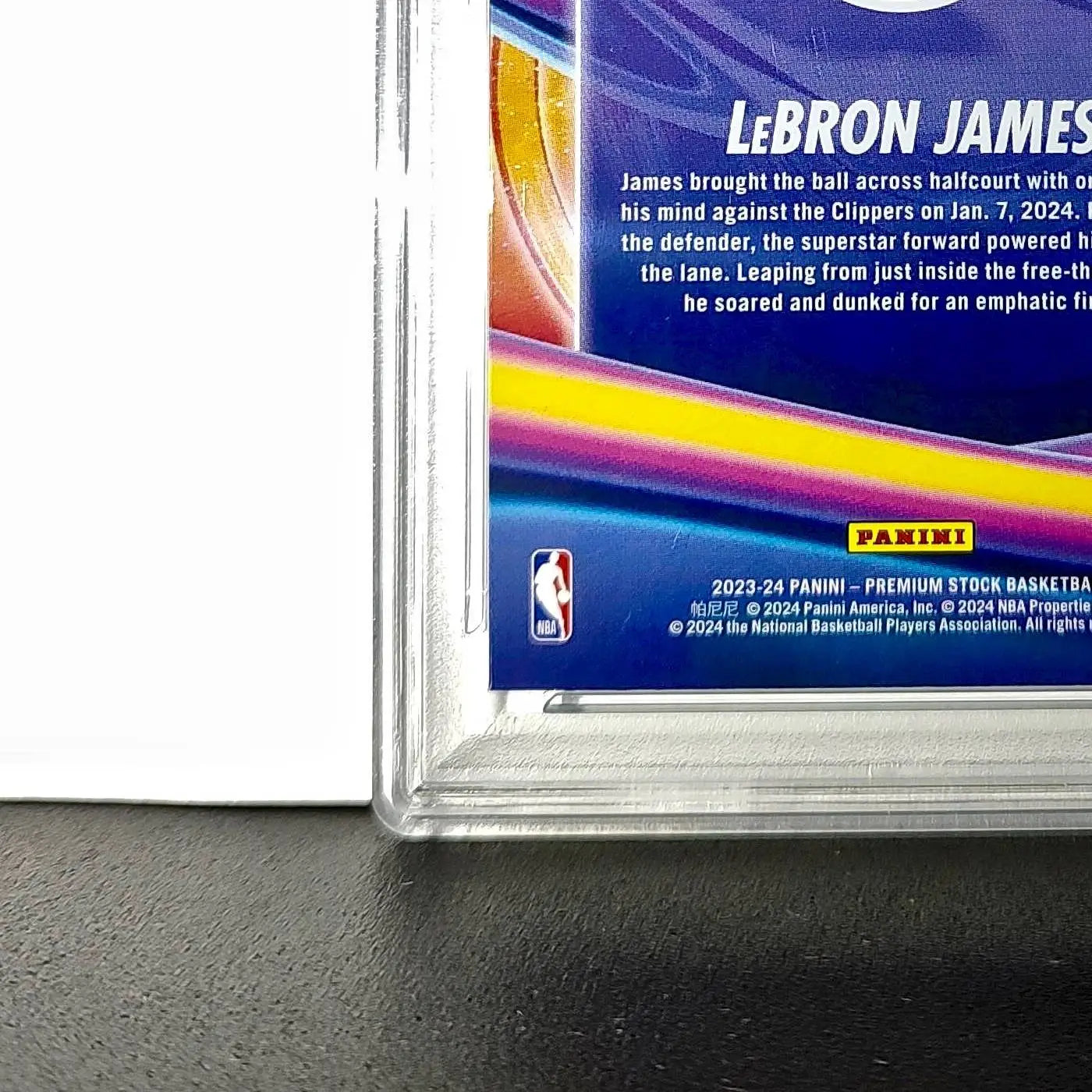 LeBron James 2023 Panini Hoops Premium Anti Gravity #2 PSA 8 NM-MT