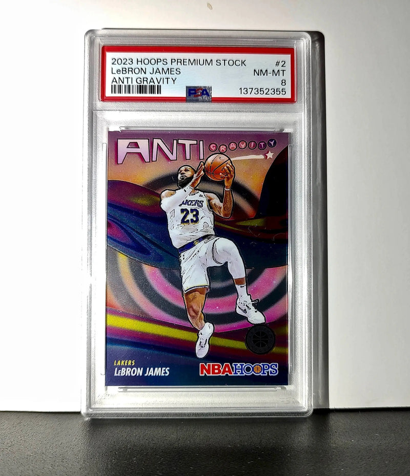 LeBron James 2023 Panini Hoops Premium Anti Gravity #2 PSA 8 NM-MT