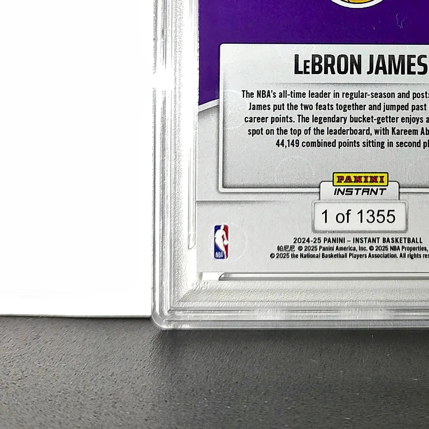 Lebron James 2024 Panini Instant #404 Milestone Moment PSA 10 Gem Mint