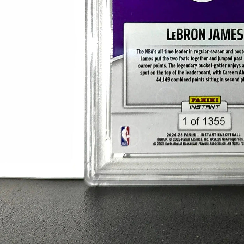 Lebron James 2024 Panini Instant #404 Milestone Moment PSA 10 Gem Mint