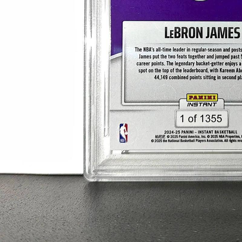 Lebron James 2024 Panini Instant #404 Milestone Moment PSA 9 Mint