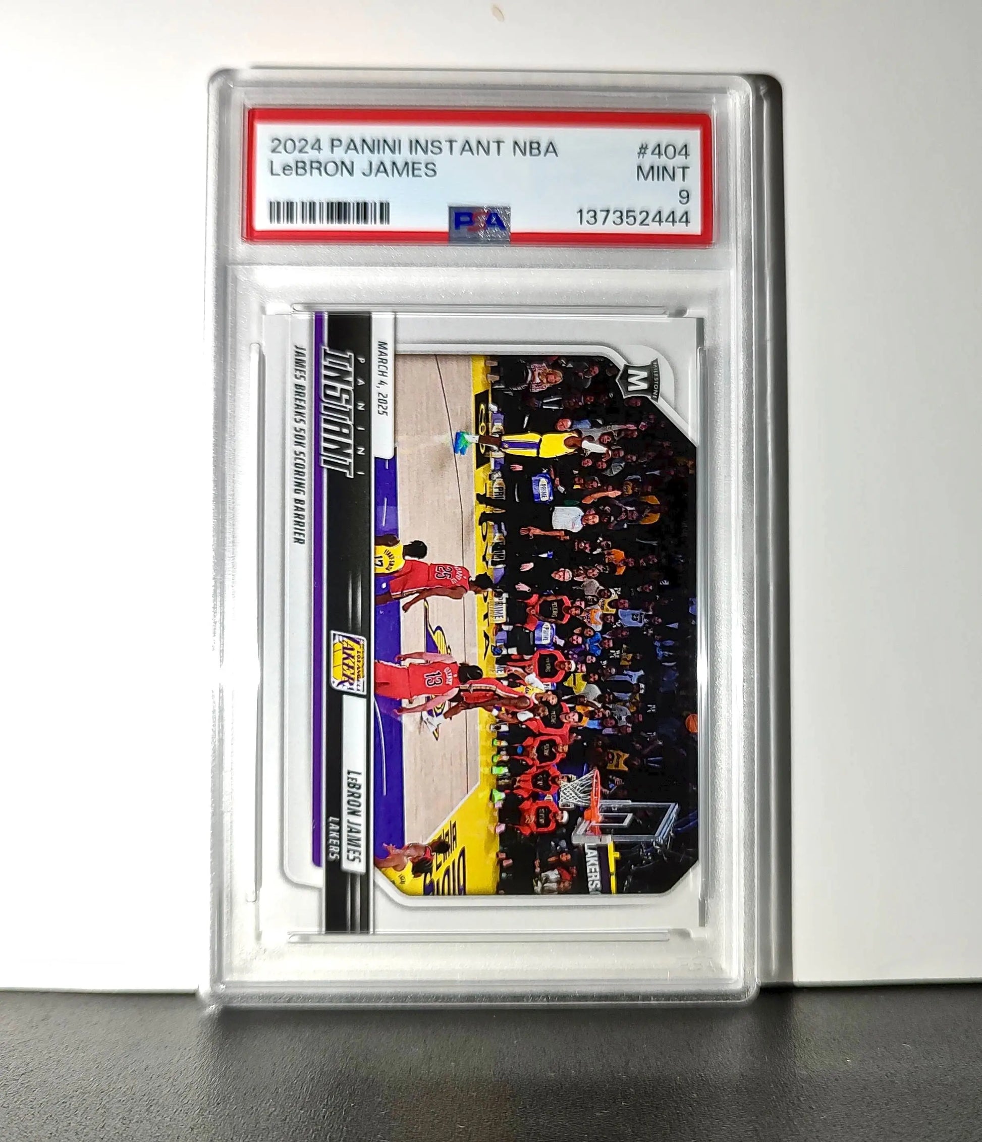 Lebron James 2024 Panini Instant #404 Milestone Moment PSA 9 Mint