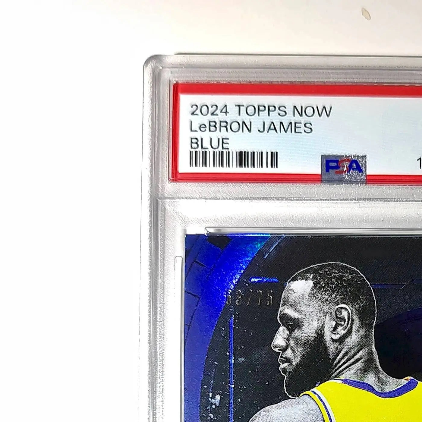 LeBron James 2024 Topps Now #10 All-Time Leader Minutes Played Blue 63/75 PSA 9