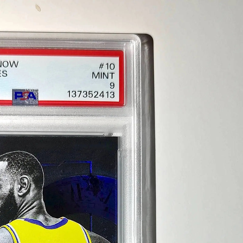 LeBron James 2024 Topps Now #10 All-Time Leader Minutes Played Blue 63/75 PSA 9
