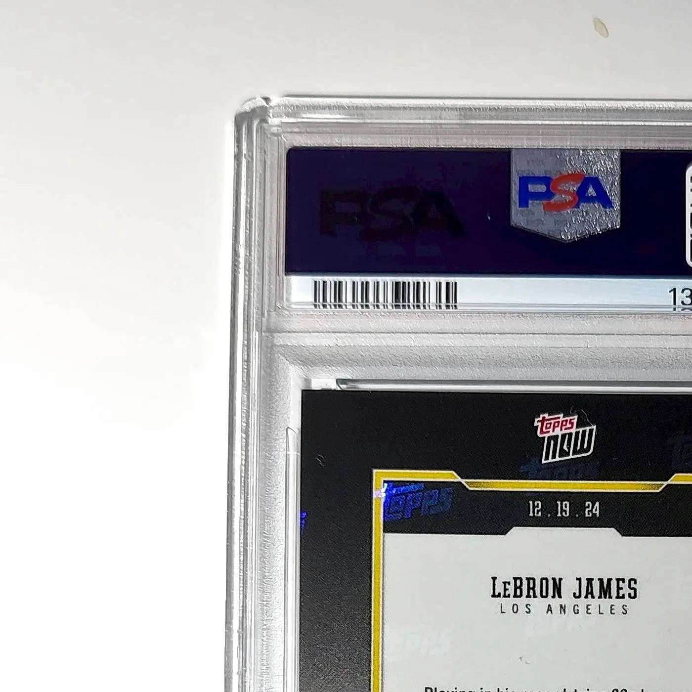 LeBron James 2024 Topps Now #10 All-Time Leader Minutes Played PSA 10 Gem Mint