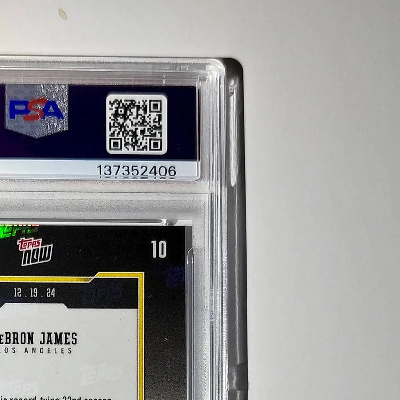 LeBron James 2024 Topps Now #10 All-Time Leader Minutes Played PSA 10 Gem Mint
