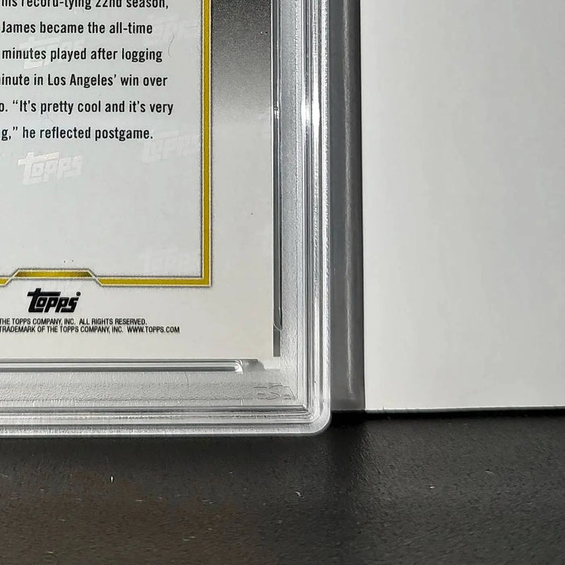 LeBron James 2024 Topps Now #10 All-Time Leader Minutes Played PSA 10 Gem Mint