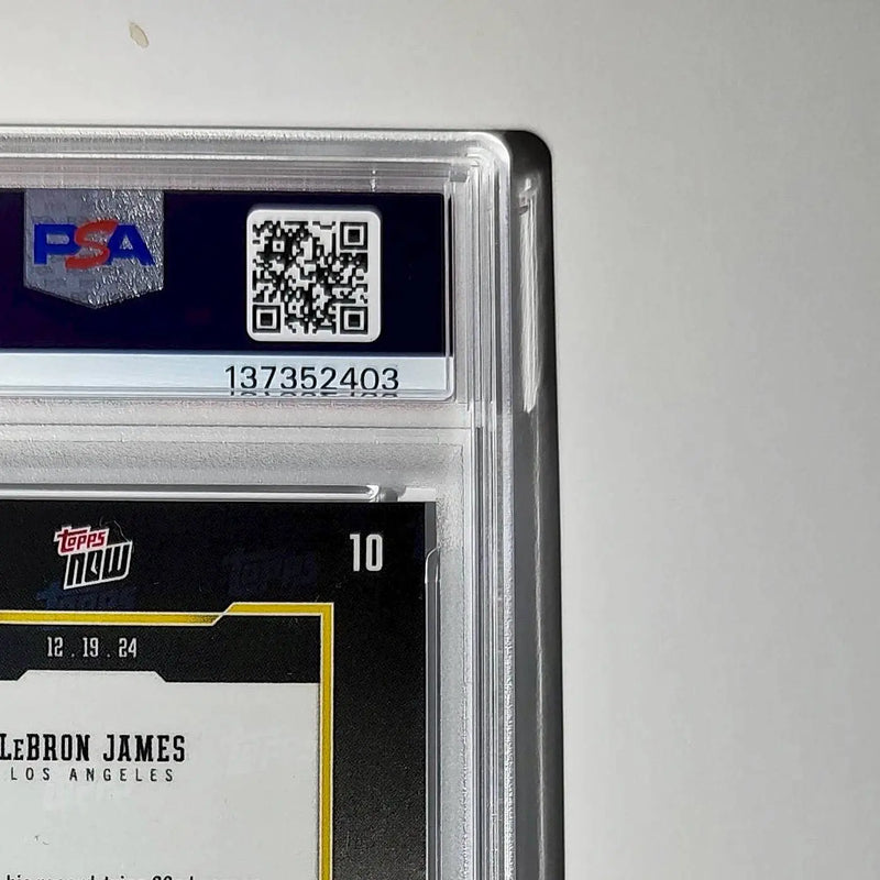 LeBron James 2024 Topps Now #10 All-Time Leader Minutes Played PSA 10 Gem Mint