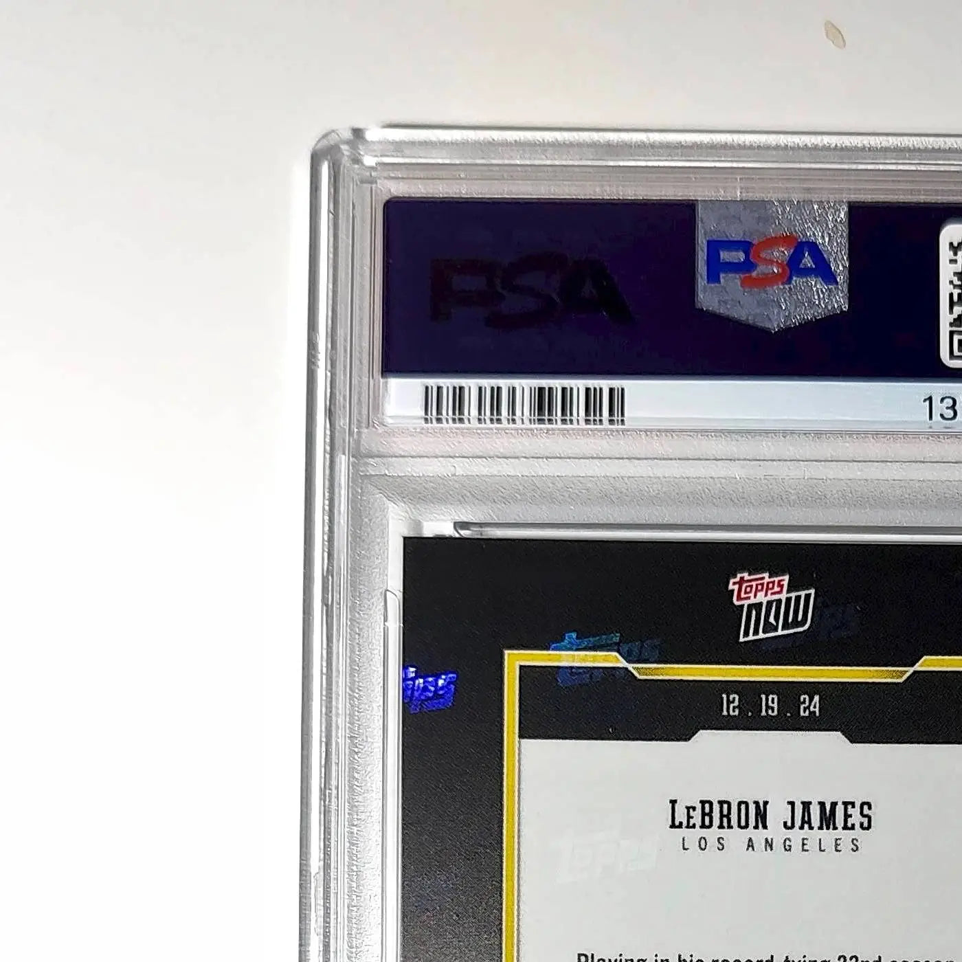 LeBron James 2024 Topps Now #10 All-Time Leader Minutes Played PSA 10 Gem Mint