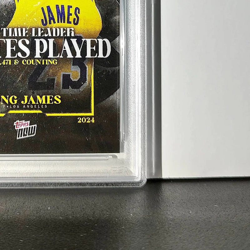 LeBron James 2024 Topps Now #10 All-Time Leader Minutes Played PSA 10 Gem Mint