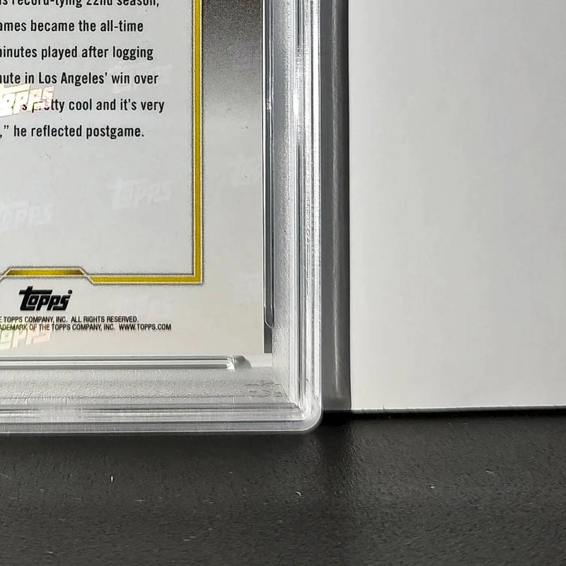 LeBron James 2024 Topps Now #10 All-Time Leader Minutes Played PSA 10 Gem Mint