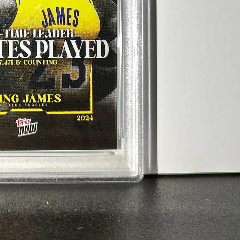 LeBron James 2024 Topps Now #10 All-Time Leader Minutes Played PSA 10 Gem Mint