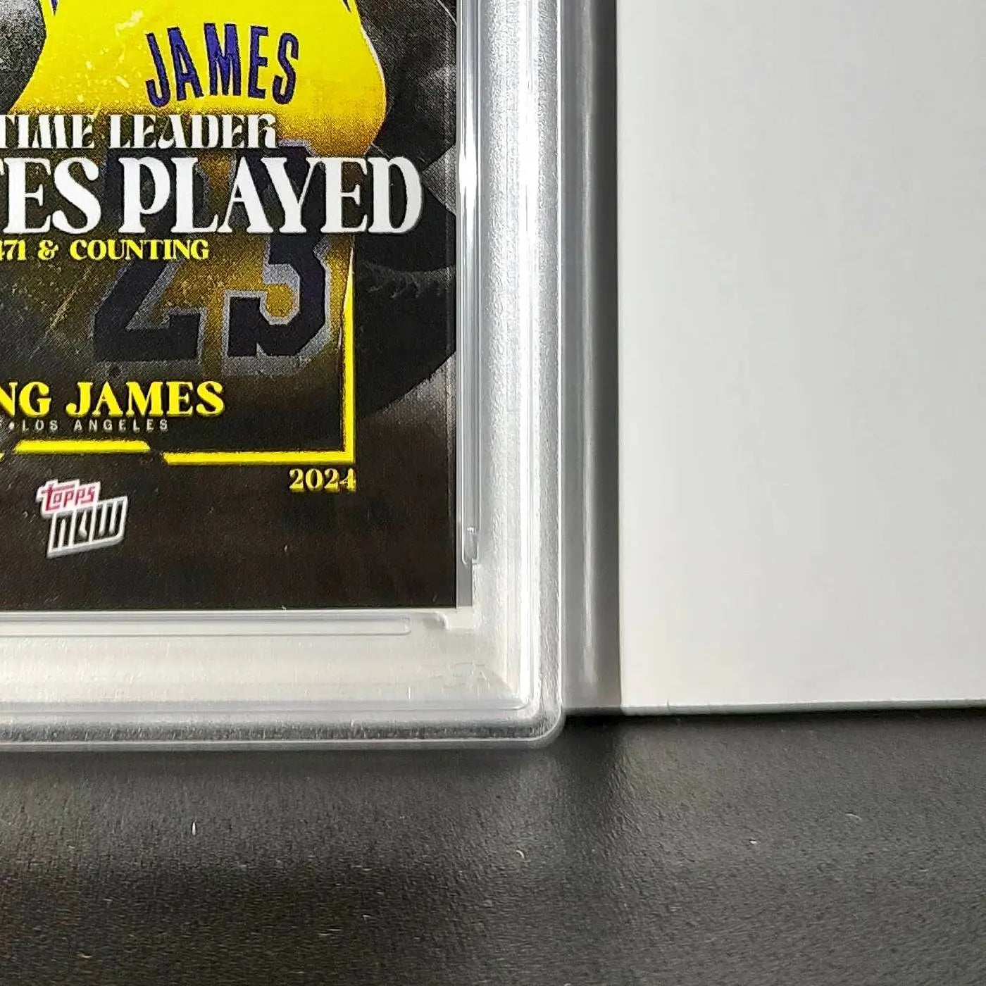 LeBron James 2024 Topps Now #10 All-Time Leader Minutes Played PSA 10 Gem Mint