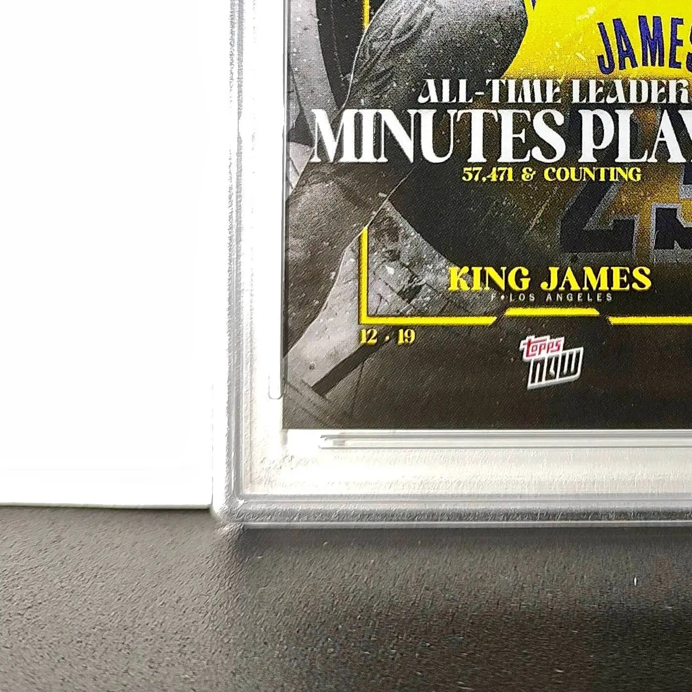 LeBron James 2024 Topps Now #10 All-Time Leader Minutes Played PSA 10 Gem Mint
