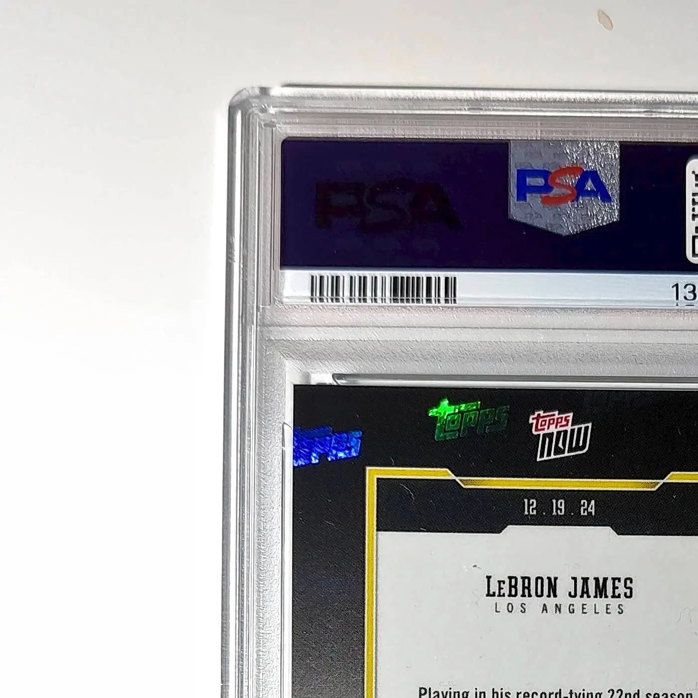 LeBron James 2024 Topps Now #10 All-Time Leader Minutes Played PSA 10 Gem Mint