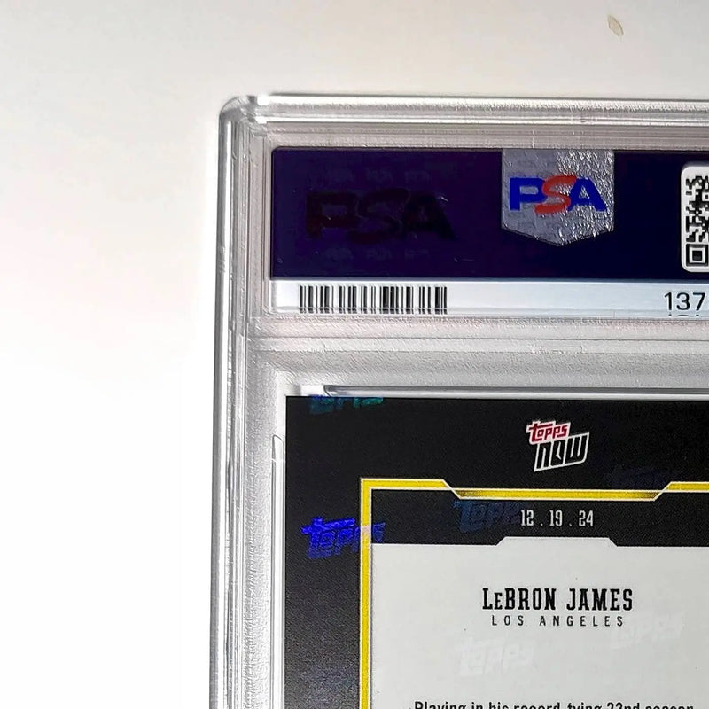 LeBron James 2024 Topps Now #10 All-Time Leader Minutes Played PSA 10 Gem Mint