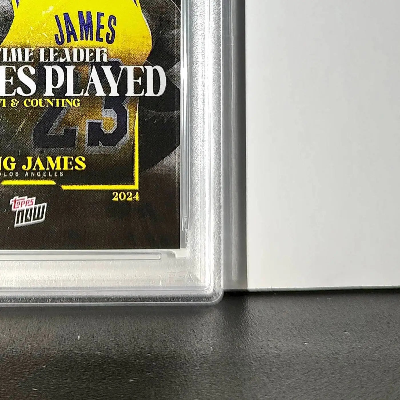LeBron James 2024 Topps Now #10 All-Time Leader Minutes Played PSA 10 Gem Mint