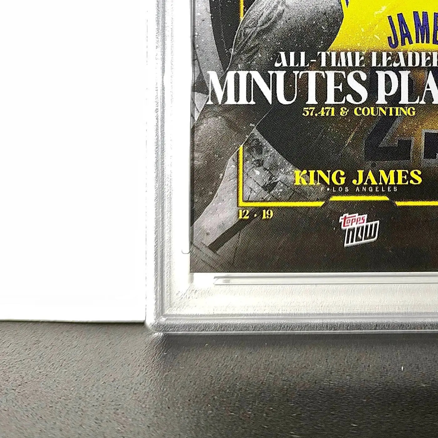 LeBron James 2024 Topps Now #10 All-Time Leader Minutes Played PSA 10 Gem Mint
