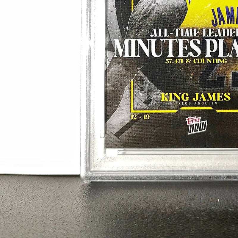 LeBron James 2024 Topps Now #10 All-Time Leader Minutes Played PSA 10 Gem Mint