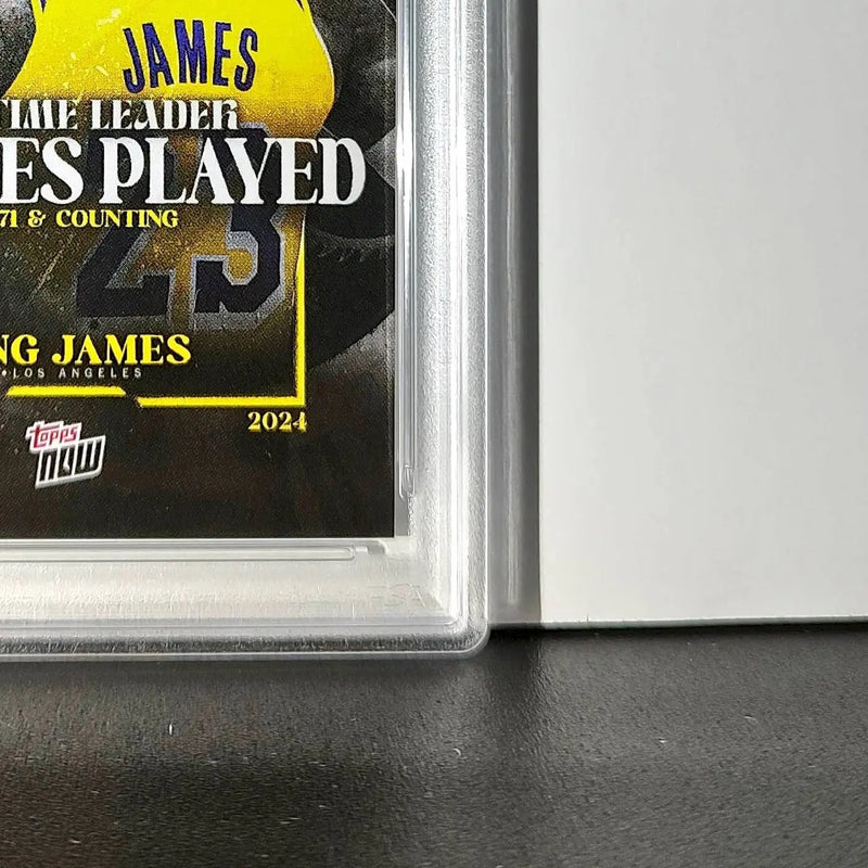 LeBron James 2024 Topps Now #10 All-Time Leader Minutes Played PSA 10 Gem Mint