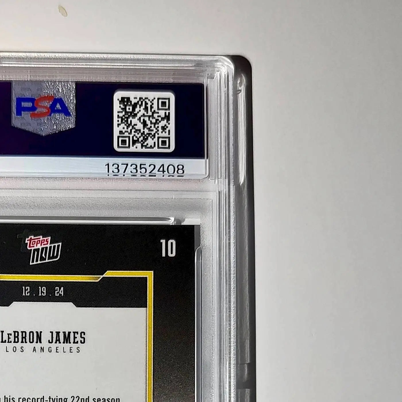 LeBron James 2024 Topps Now #10 All-Time Leader Minutes Played PSA 10 Gem Mint - Basketball Card Single