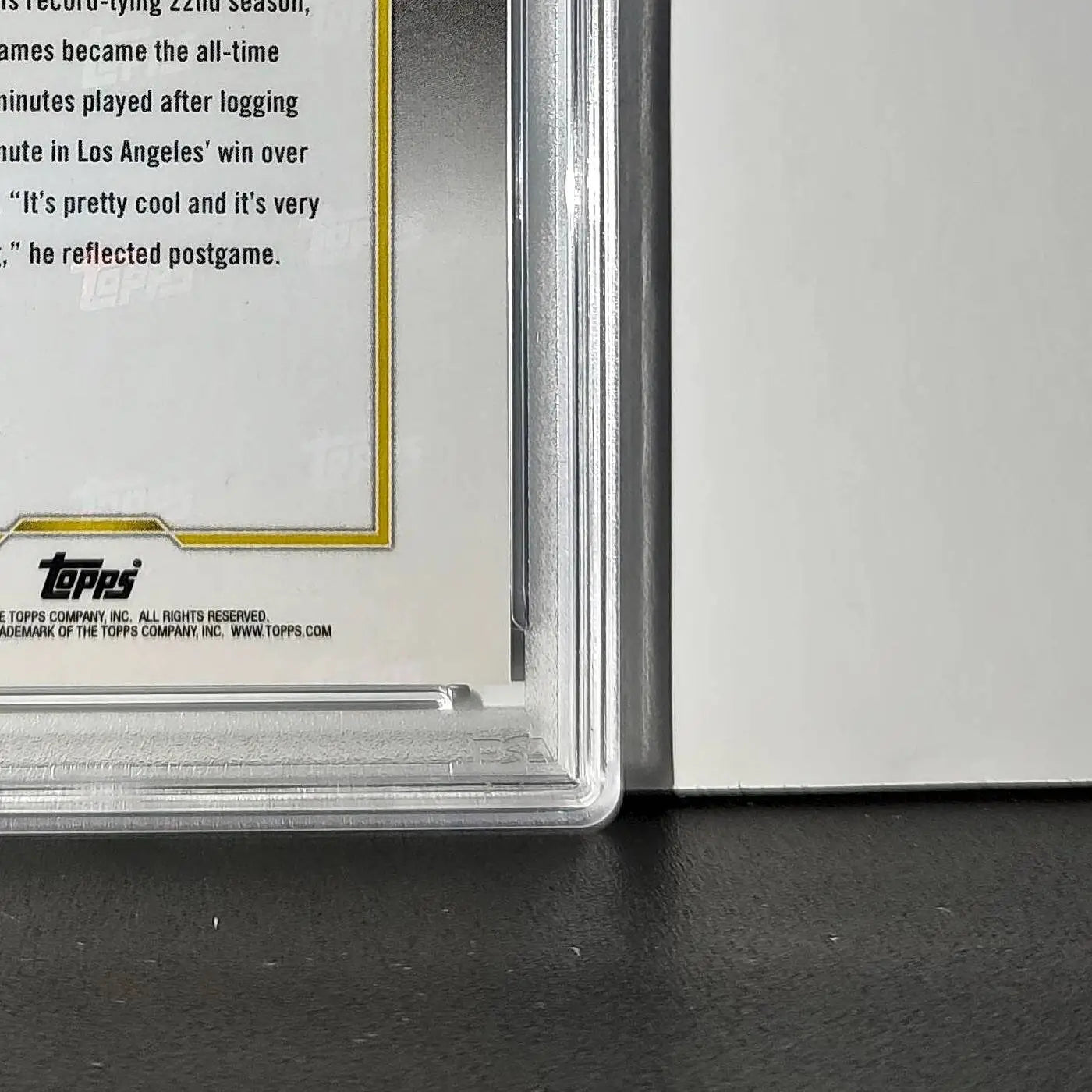 LeBron James 2024 Topps Now #10 All-Time Leader Minutes Played PSA 10 Gem Mint