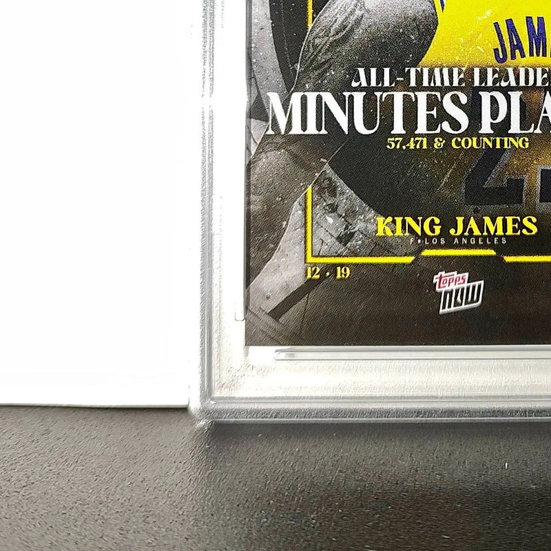LeBron James 2024 Topps Now #10 All-Time Leader Minutes Played PSA 10 Gem Mint