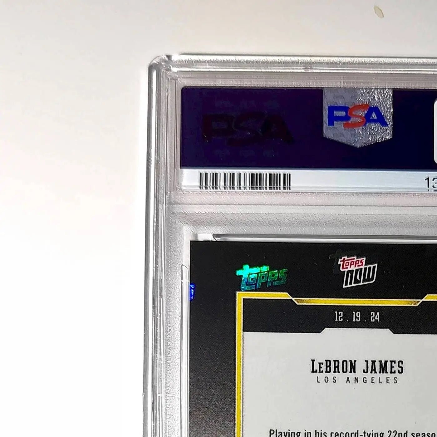 LeBron James 2024 Topps Now #10 All-Time Leader Minutes Played PSA 10 Gem Mint - Basketball Card Single