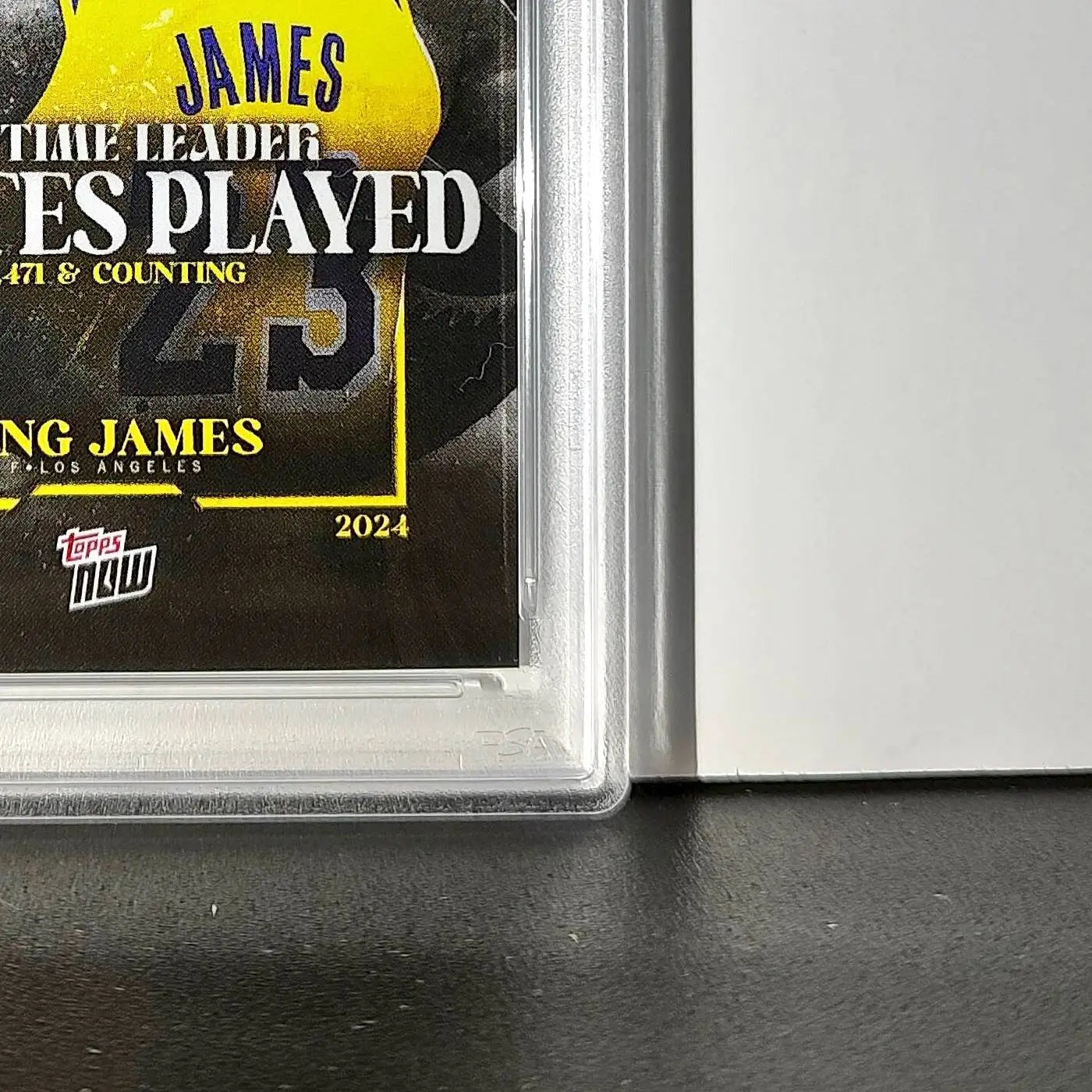 LeBron James 2024 Topps Now #10 All-Time Leader Minutes Played PSA 10 Gem Mint