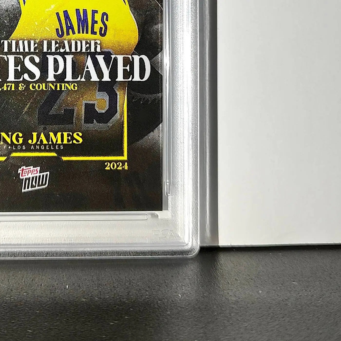 LeBron James 2024 Topps Now #10 All-Time Leader Minutes Played PSA 10 Gem Mint