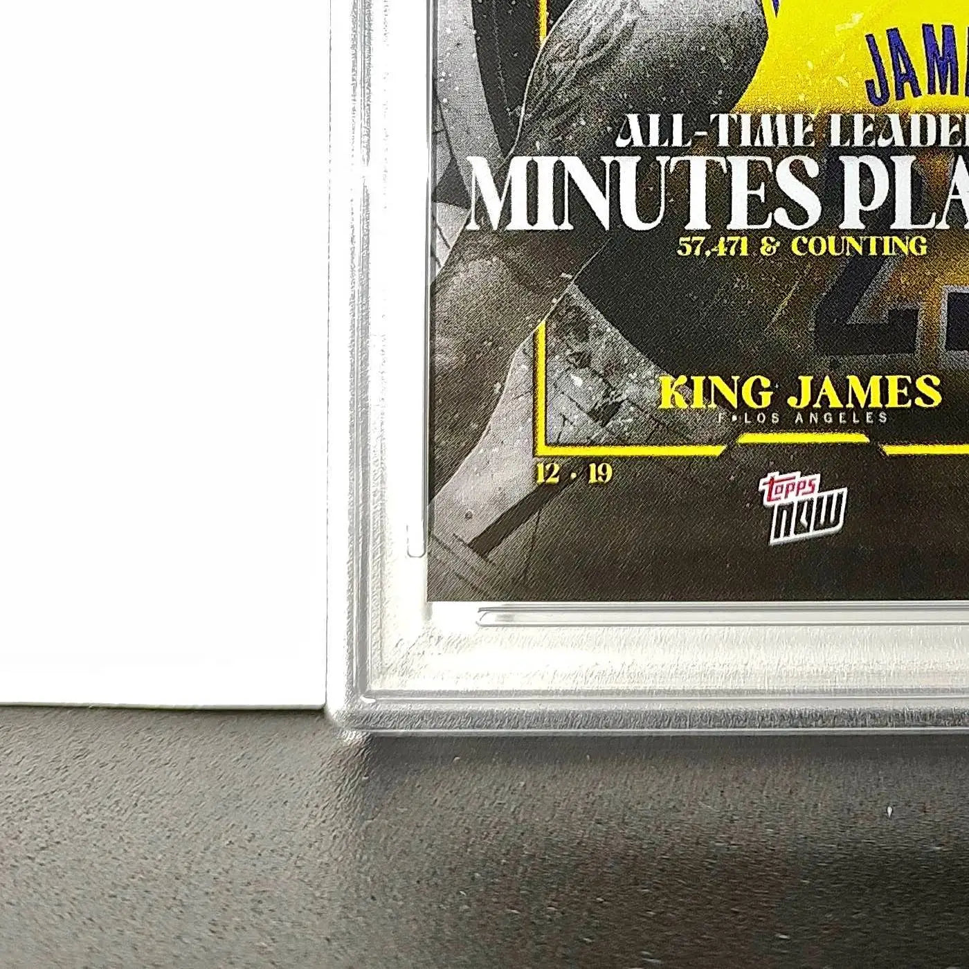 LeBron James 2024 Topps Now #10 All-Time Leader Minutes Played PSA 9 Mint
