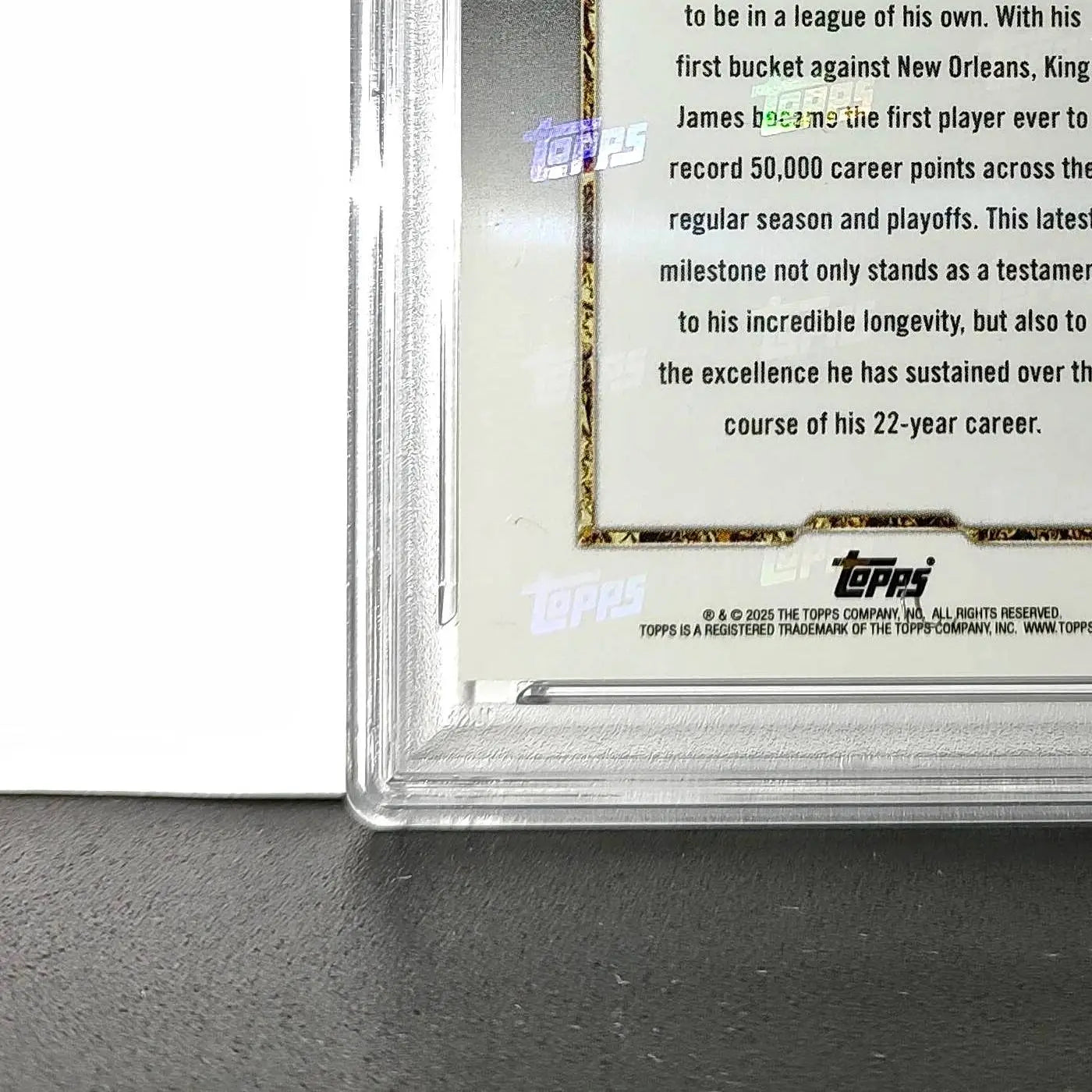 Lebron James 2024 Topps Now 50k Career Points #12 Card PSA 8 NM-MT