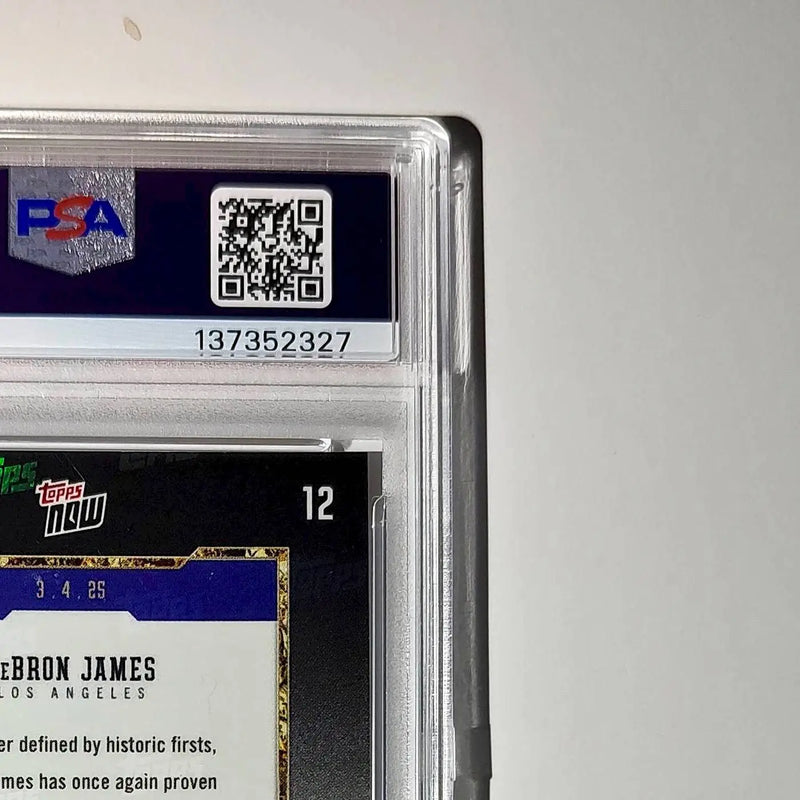 Lebron James 2024 Topps Now 50k Career Points #12 Card PSA 9 Mint