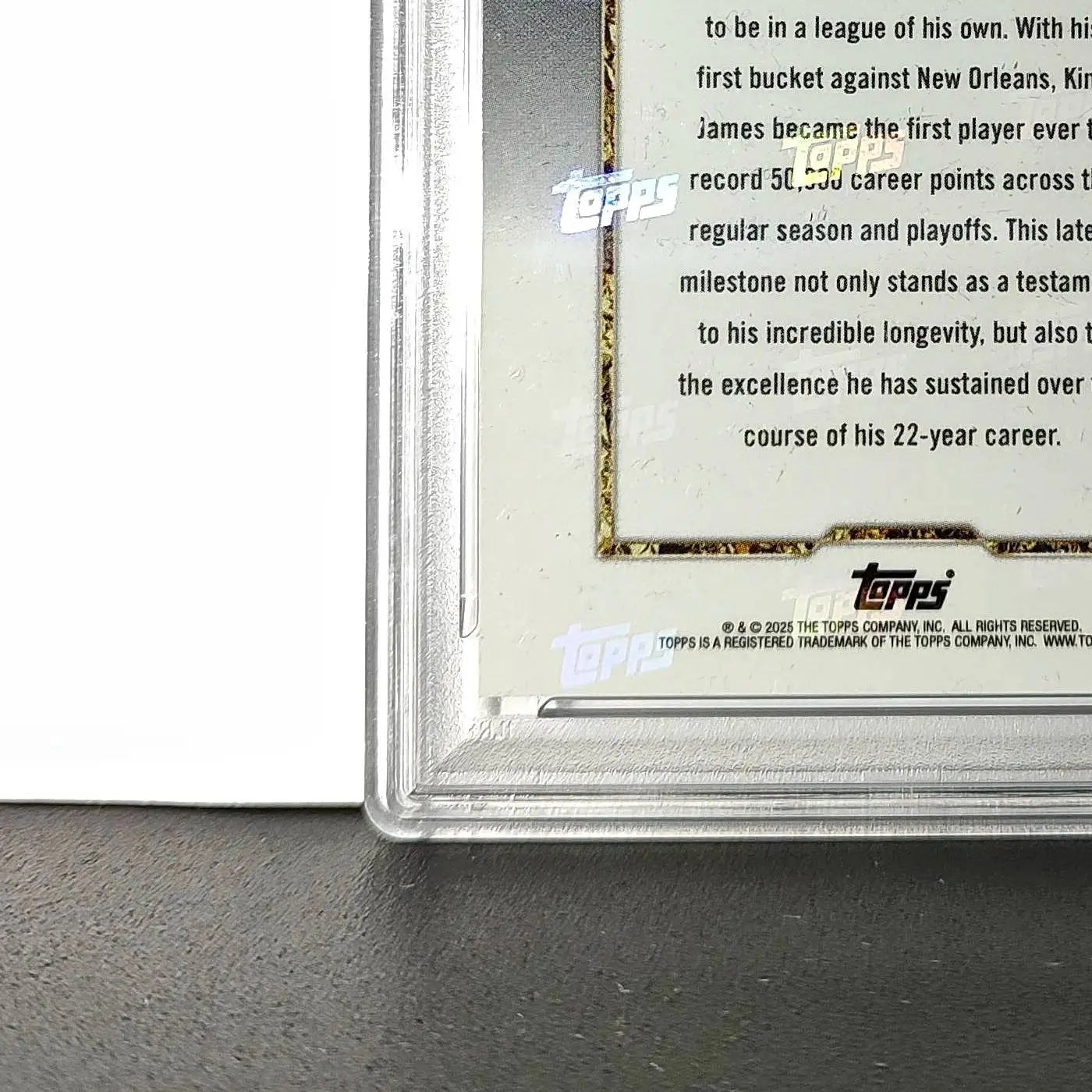 Lebron James 2024 Topps Now 50k Career Points #12 Card PSA 9 Mint