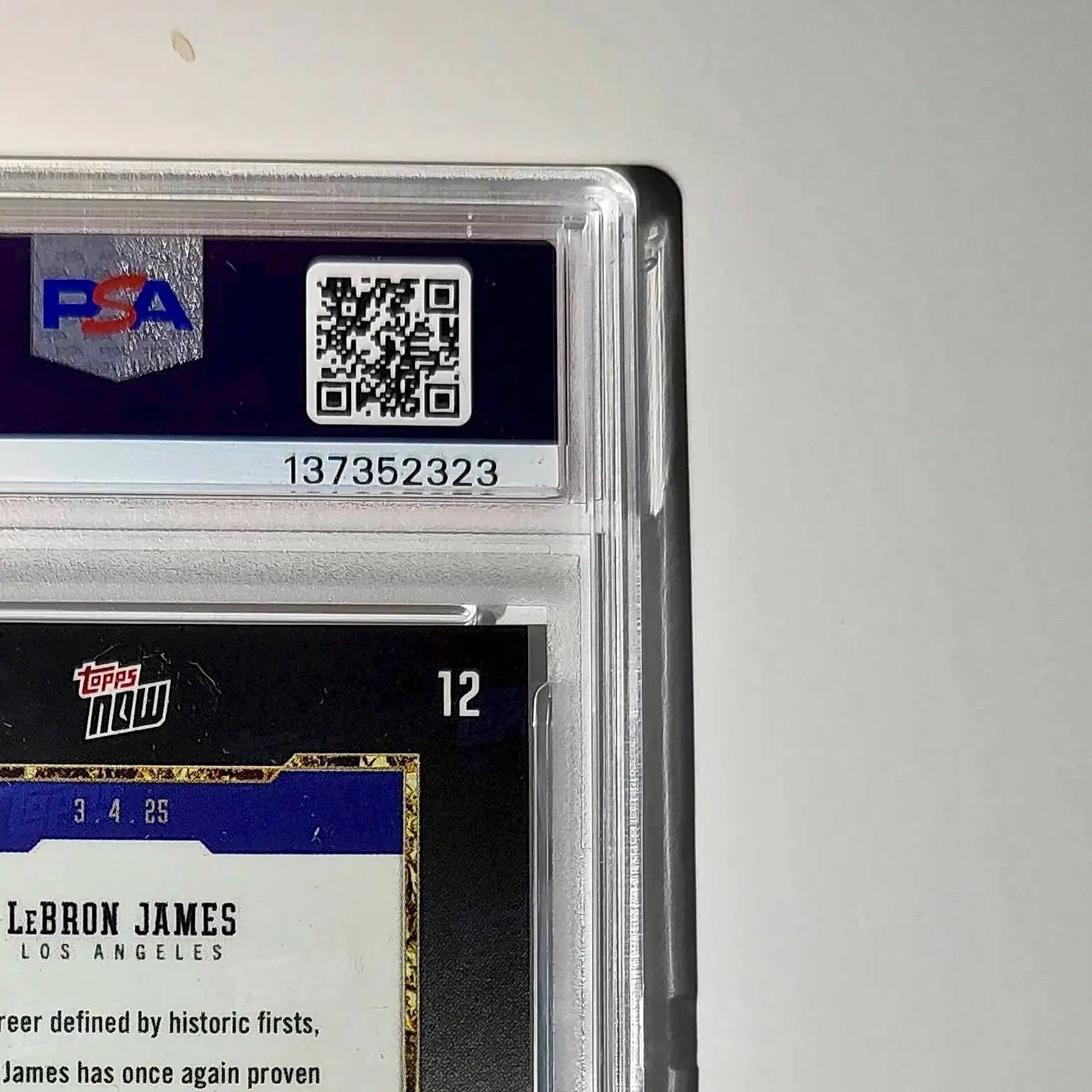 Lebron James 2024 Topps Now 50k Career Points #12 Card PSA 9 Mint