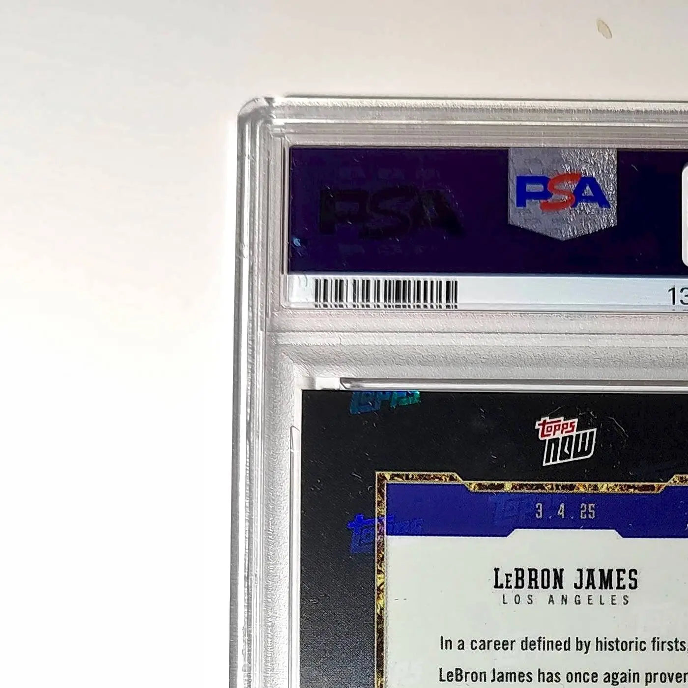 Lebron James 2024 Topps Now 50k Career Points #12 Card PSA 9 Mint