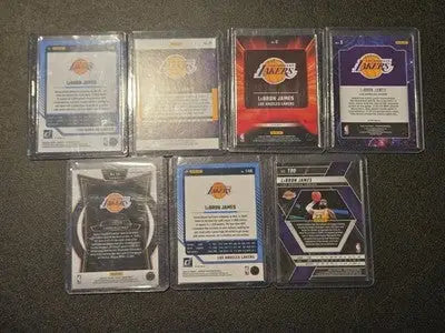 LeBron James Basketball 7 Card Lot Lakers Panini Optic Prizm Select Holo - Basketball Card Single