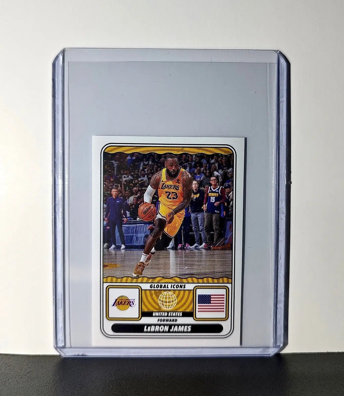 LeBron James Global Icons 2024-25 Panini NBA #77 Sticker Card Los Angeles Lakers