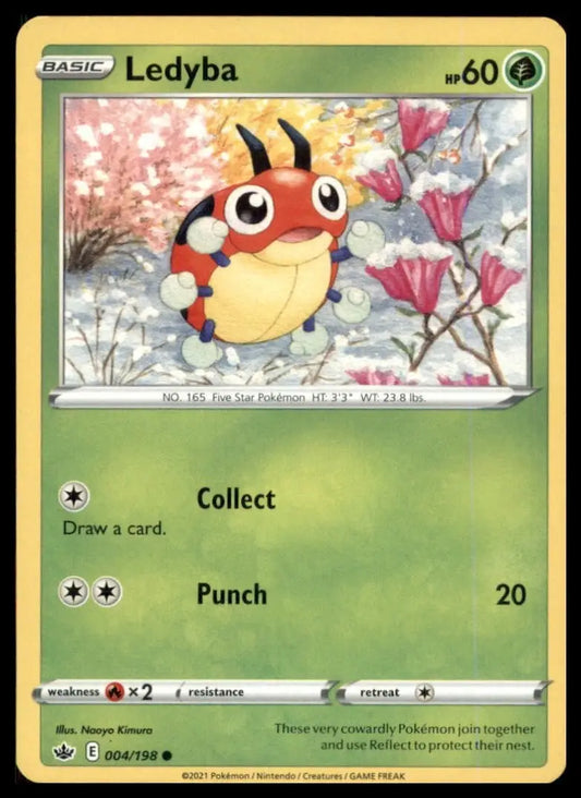 Ledyba 004/198 Swsh06: Sword & Shield - Chilling Reign Regular - Pokémon Card Single