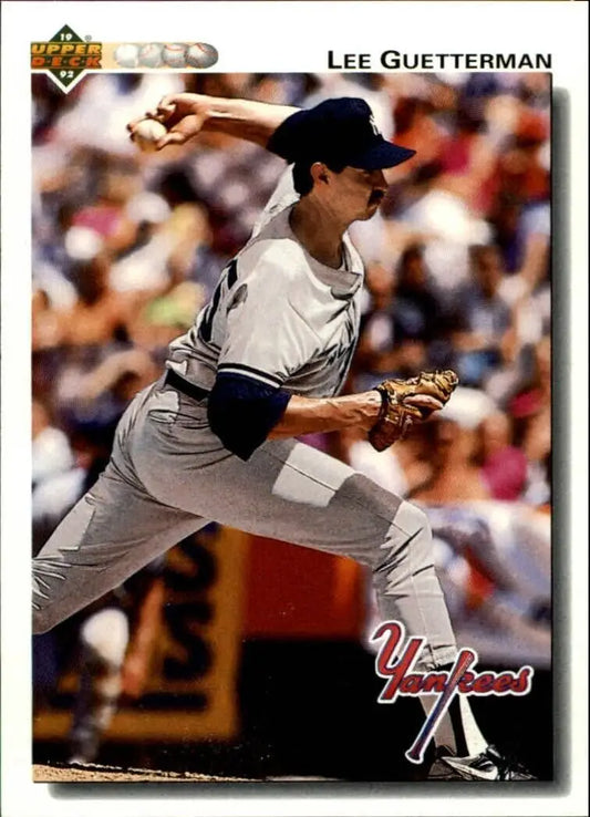 Lee Guetterman 1992 Upper Deck MLB #610 Baseball Card New York Yankees - Baseball Card Single