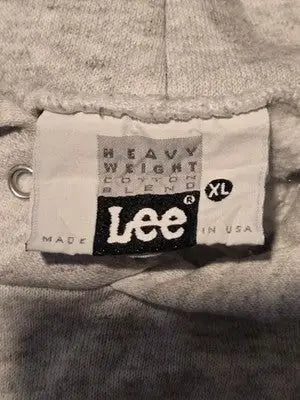 Lee Hoodie Mens XL Vintage Heppner Football 1992 Champions Mustangs Gray - Apparel