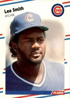 Lee Smith - 1988 Fleer - #433 - Baseball - Baseball Card Single