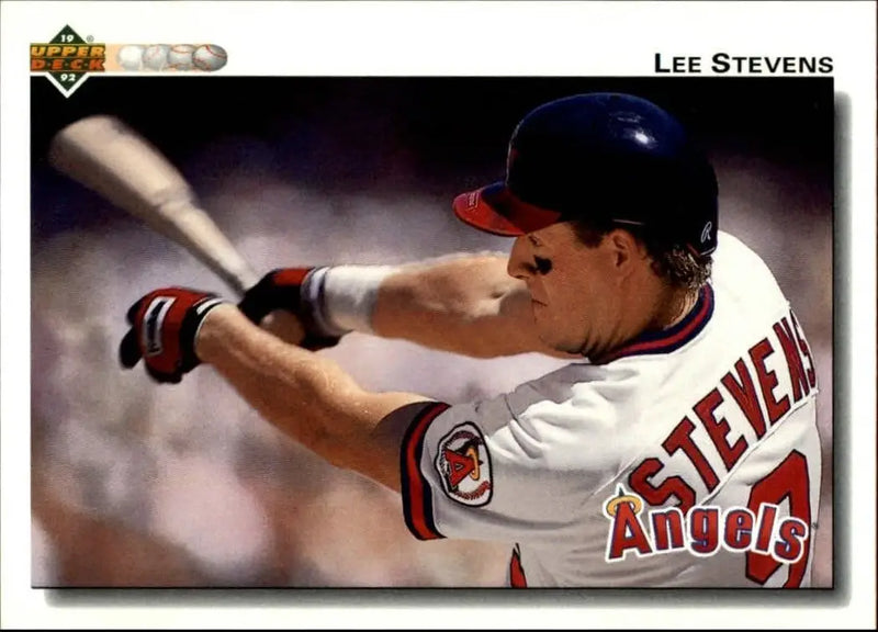 Lee Stevens 1992 Upper Deck MLB #634 Baseball Card California Angels