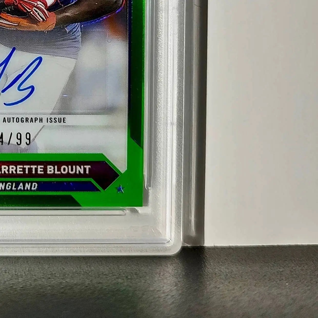 LeGarrette Blount 2023 Topps Chrome #TCA-LB Green Refractor 14/99 PSA 10 Auto 10 - Football Card Single