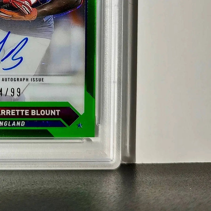 LeGarrette Blount 2023 Topps Chrome #TCA-LB Green Refractor 14/99 PSA 10 Auto 10 - Football Card Single