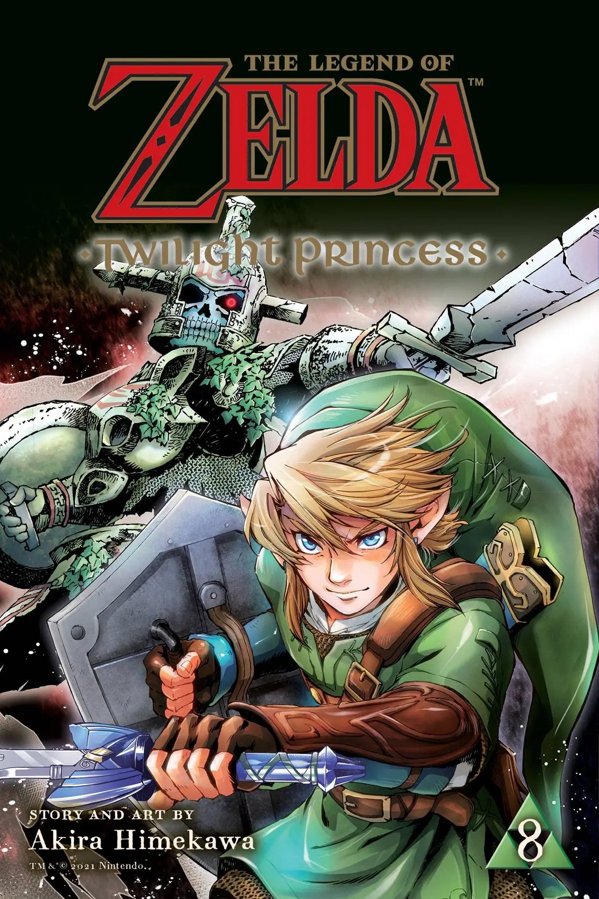 Zelda Twilight Princess manga volume displayed in LEGEND OF ZELDA TWILIGHT PRINCESS GN VOL 08
