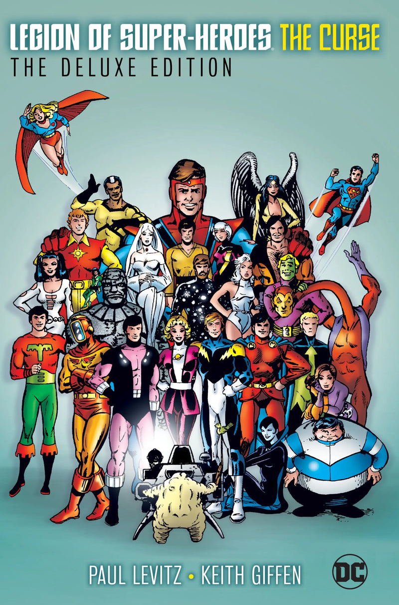 Comic book cover for Legion Of Super-Heroes The Curse Deluxe Edition product